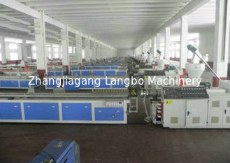 PVC Skirting Plastic Board Machine, Kabinet Wpc Dewan Line Produksi