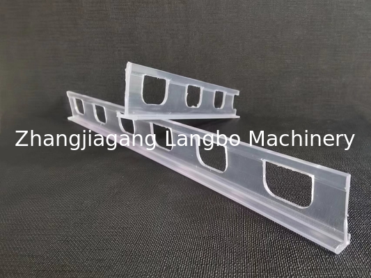 kualitas  Supermarket Cable Cover Transparent PVC Profile Production Line pabrik