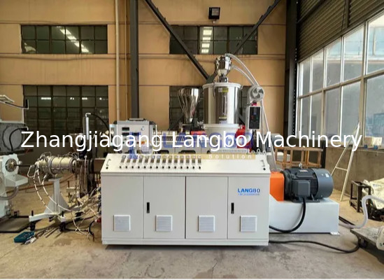 kualitas  Natural Gas Pe Pipe Production Line , Single Screw Extruder Hdpe Pipe Machine pabrik
