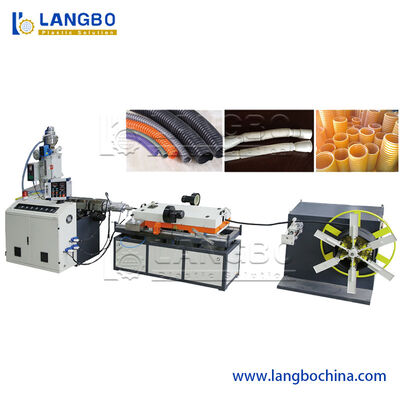 kualitas  Fully Automated Corrugated Pipe Line For Faster Electrical Conduit Production pabrik