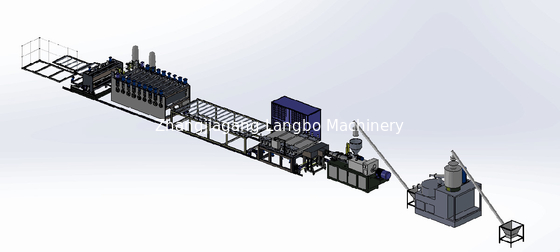 Double Screw PVC Foam Board Extrusion Line 110kw Membuat Mesin