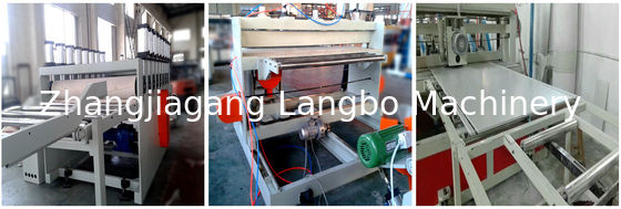 Mesin pembuat papan busa PVC / jalur ekstrusi papan busa WPC / lini produksi