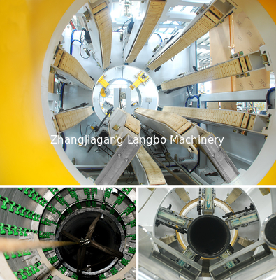 PE Besar Diameter Kerongkongan Pipa Dinding Kembar Single Screw Extruder Ekstrusi Plastik Produksi Line Mesin Membuat