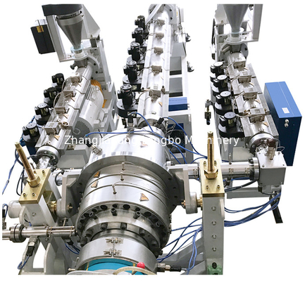 Single Screw Extruder 1200mm PE HDPE Pipe Plastik Satu Output Mesin Plastik