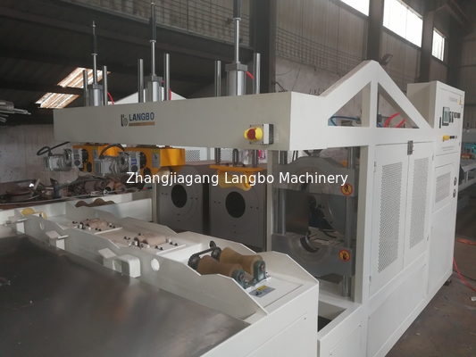 Otomatis Pasokan Air Listrik Plastik PVC Pipe Membuat Ekstrusi Socketing Belling Mesin