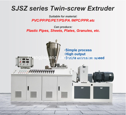 Pipa Diameter 75-250 Plastik PVC/UPVC/CPVC Lini Ekstrusi Tabung Saluran Listrik Dengan Inverter ABB
