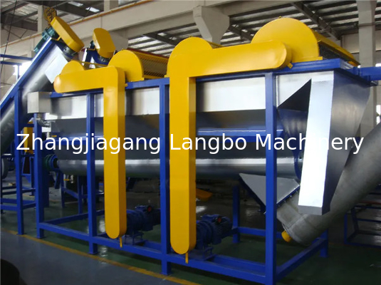 Peralatan mesin cuci plastik botol CE ISO PET dengan output tinggi