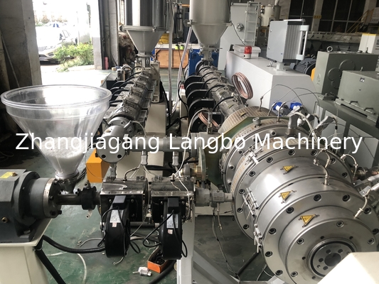 Jalur Ekstrusi Pipa HDPE Plastik Pasokan Air 75 - 315mm