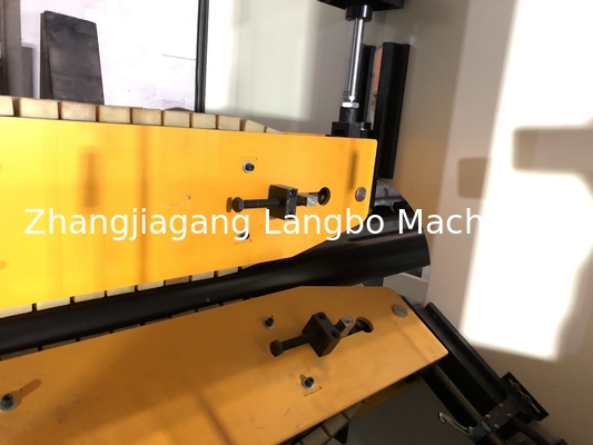 Mesin Ekstrusi Sekrup Tunggal Untuk Membuat Plastik PE Air Saluran Listrik Pipa Tabung Tarik Off Memotong Winding Belling
