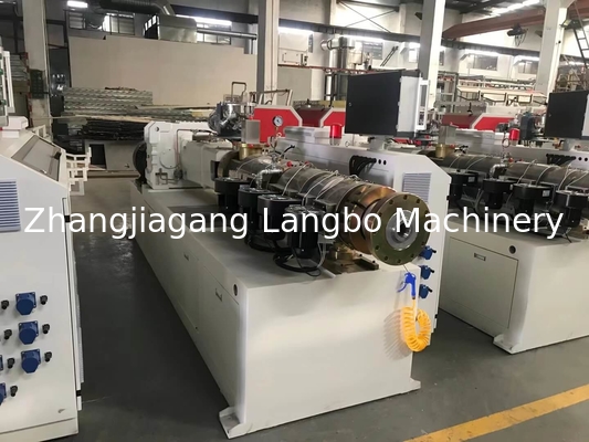 55KWConical Twin Screw Plastic Extruder 80/156 Kapasitas Tinggi