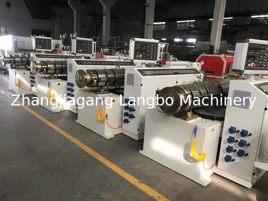 55KWConical Twin Screw Plastic Extruder 80/156 Kapasitas Tinggi