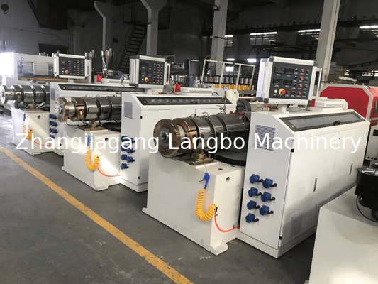 55KWConical Twin Screw Plastic Extruder 80/156 Kapasitas Tinggi