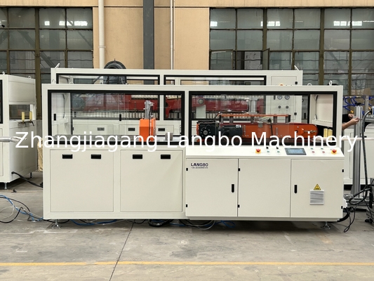 Jalur Ekstrusi Pipa PVC Pendingin Udara Dengan Rasio 30:1 L/D Dan Tenaga Motor 37KW