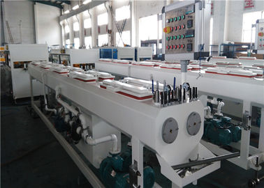 Tekanan PVC Pipe Extrusion Line Adjustable Cutting Kecepatan Max 63mm Cutting Pipe