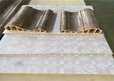350KG / H Kecepatan Produk Mesin Panel Dinding WPC, Kontrol PLC Lini Produksi Profil WPC