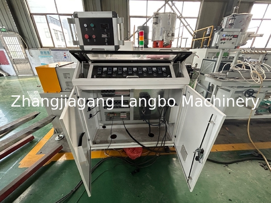 22kw Pvc Baseboard Profile Extrusion Line Twin Screw 8 Meter Panjang