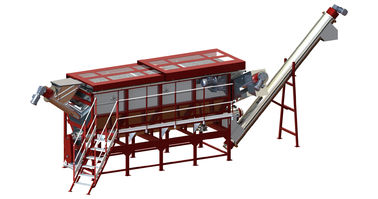 ISO Approval Plastic Recycling Line Dengan Shredder Penghematan Energi Poros Tunggal