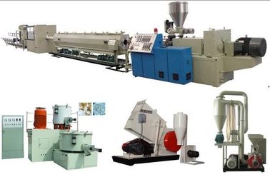 Kontrol Komputer PVC Pipa Ekstrusi Line, Twin Screw Pvc Tabung Membuat Mesin
