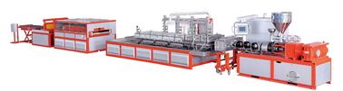 1220mm PVC Foam Board Line Produksi, Double Screw Plastic Extrusion Equipment