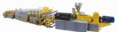 Mesin Papan PVC Terisolasi Suara, 450kg / H Output Mesin Pembuat Lembaran PVC
