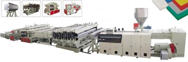 WPC / PVC Foam Board Membuat Mesin 380V Tegangan Input Persetujuan ISO