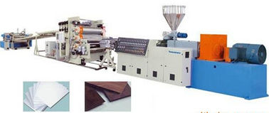 Waterproof PVC Foam Board Extrusion Line ABB Inverter Desain Sekrup Ganda