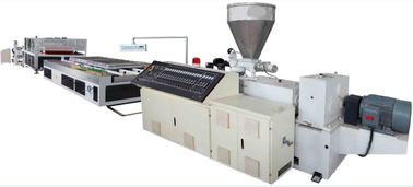 Double Screw WPC Extrusion Line, Energy Saving PVC Line Produksi Panel Dinding