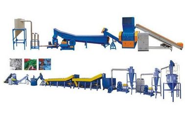 Crushing Waste PET Recycling Line Dengan Hot Water Tank Kondisi Baru