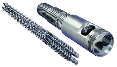 ISO Conical Twin Screw Extruder Konsumsi Energi Rendah Kapasitas Tinggi