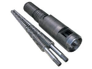 Kapasitas Tinggi Conical Twin Screw Extruder Untuk PVC / WPC Profil Ekstrusi