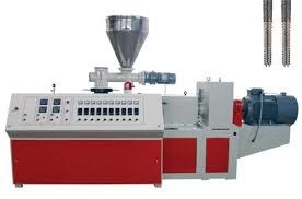 Mesin Ekstrusi Pipa Pvc Conical Twin Screw Extruder Plastik