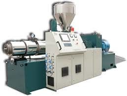 Single Screw Pvc Extruder Machine 5 - 1500kg / H Keluaran 25 - 150mm Diameter Sekrup
