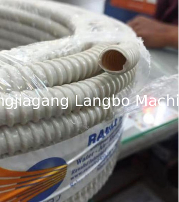 16-75mm PVC Spiral Pipe Extrusion Line Presisi tinggi