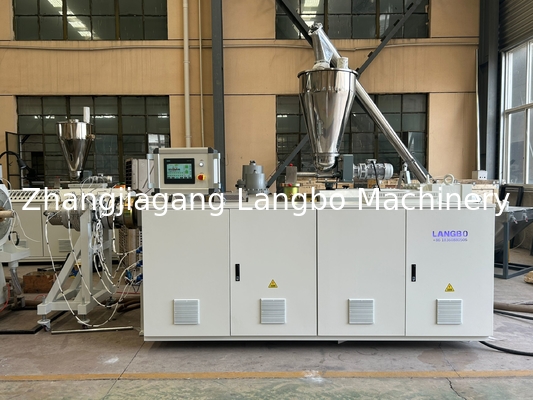 80/173 High Speed PVC Pipe Making Line Dengan Counter Rotating Conical Twin Screw Extruder