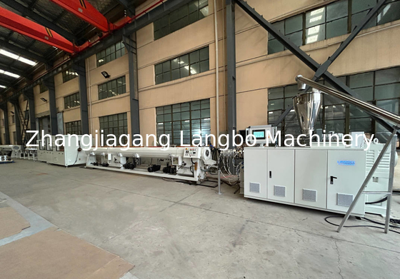 20-63mm Double Strands PVC Electrical Conduit Extrusion Line dengan Kapasitas Output Tinggi