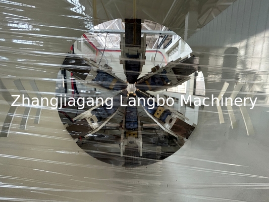 Diameter Besar DN Ukuran Double/Triple Wall HDPE PE Pasokan Air Diameter Besar Plastik PP PPR HDPE PE Pprc Pipe Extrusion Line Production Making Machine