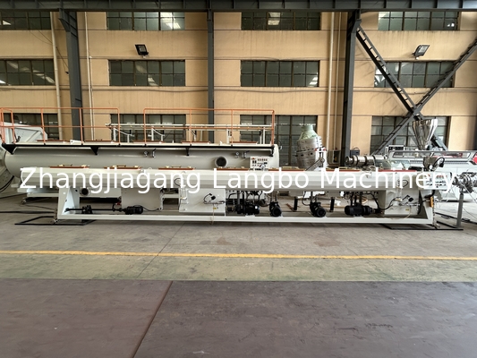 Peraturan PE HDPE Pipe Hose Tube Mesin Membuat Ekstrusi Produksi Line Dengan Gearbox Terintegrasi