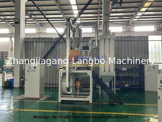 Produk limbah pipa profil plastik Pulverizer Miller Machine