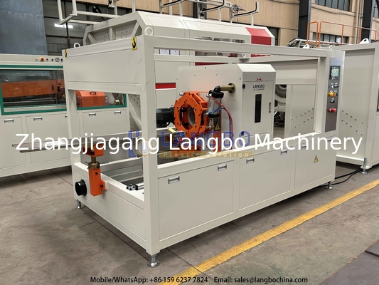 Output yang baik PVC Plastik Single Wall Electric Protector Corrugated Hose Pipe Making Extrusion Machine