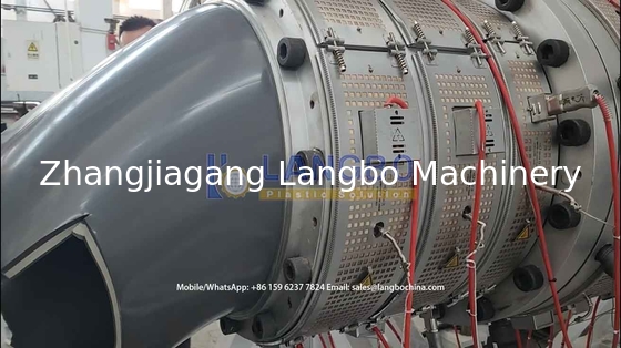 High Output Long Working Lifetime Precision Extrusion Line Untuk PVC Double Cavity Pipe