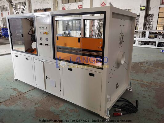 50-200mm PVC-U Pipe Extrusion Line Dengan 80/156 55kw Integrated Gearbox Dan  Motor