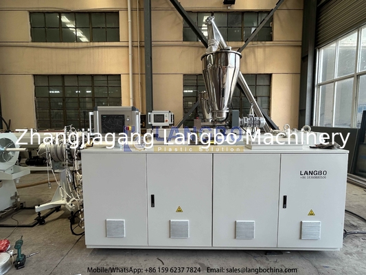 OPVC Pipe Extrusion Line 16-160mm PVC Pipe Making Machine Konik Twin Screw Extruder