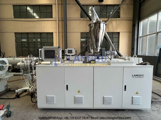 OR SCHNIDER Kontaktor Plastik PVC Pipe Extrusion Line Mesin Membuat Untuk Pipa Pasokan Air