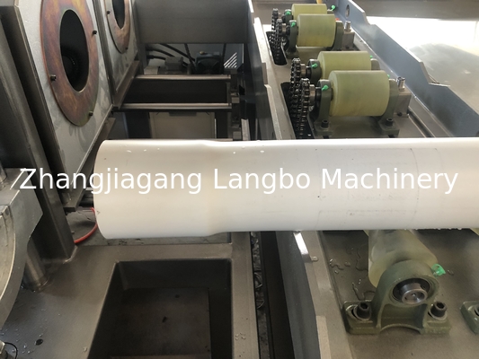 Mesin Pemotong Pipa Plastik PP PE PVC secara online dengan sistem haul off