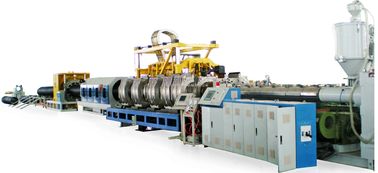 PE PP Single - Garis Ekstrusi Pipa Bergelombang Dinding, Extruder Pipa Bergelombang