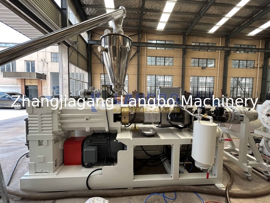 Mesin Ekstrusi Pipa Saluran PVC Berkecepatan Tinggi Lanjutan untuk UPVC dan CPVC Produksi Line Parallel Twin Screw Making Machine