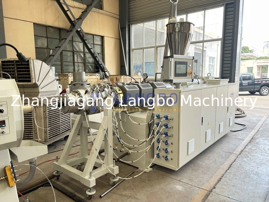 Mesin Ekstrusi Pipa Saluran PVC Berkecepatan Tinggi Lanjutan untuk UPVC dan CPVC Produksi Line Parallel Twin Screw Making Machine