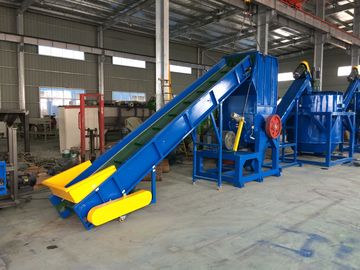 PP PE Film Strand Plastik Pelletizing Machine Single Screw Double Stage Pull Strap