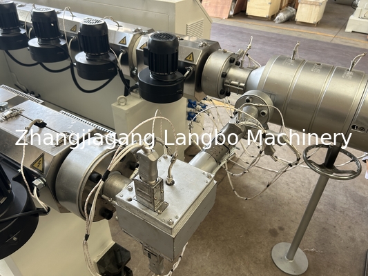 Mesin pembuatan tabung air panas HDPE Pipe Making Machine PPR Produksi Line PE Extrusion Line