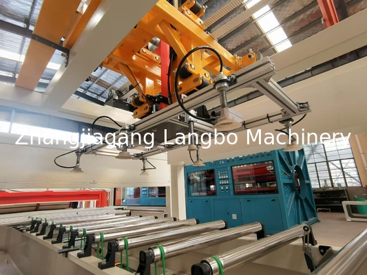 PVC Windows Profile Extrusion Line Making Machine Extruding Machine 1200mm PVC Ceiling Panel Production Line dengan Mesin Penanganan Otomatis